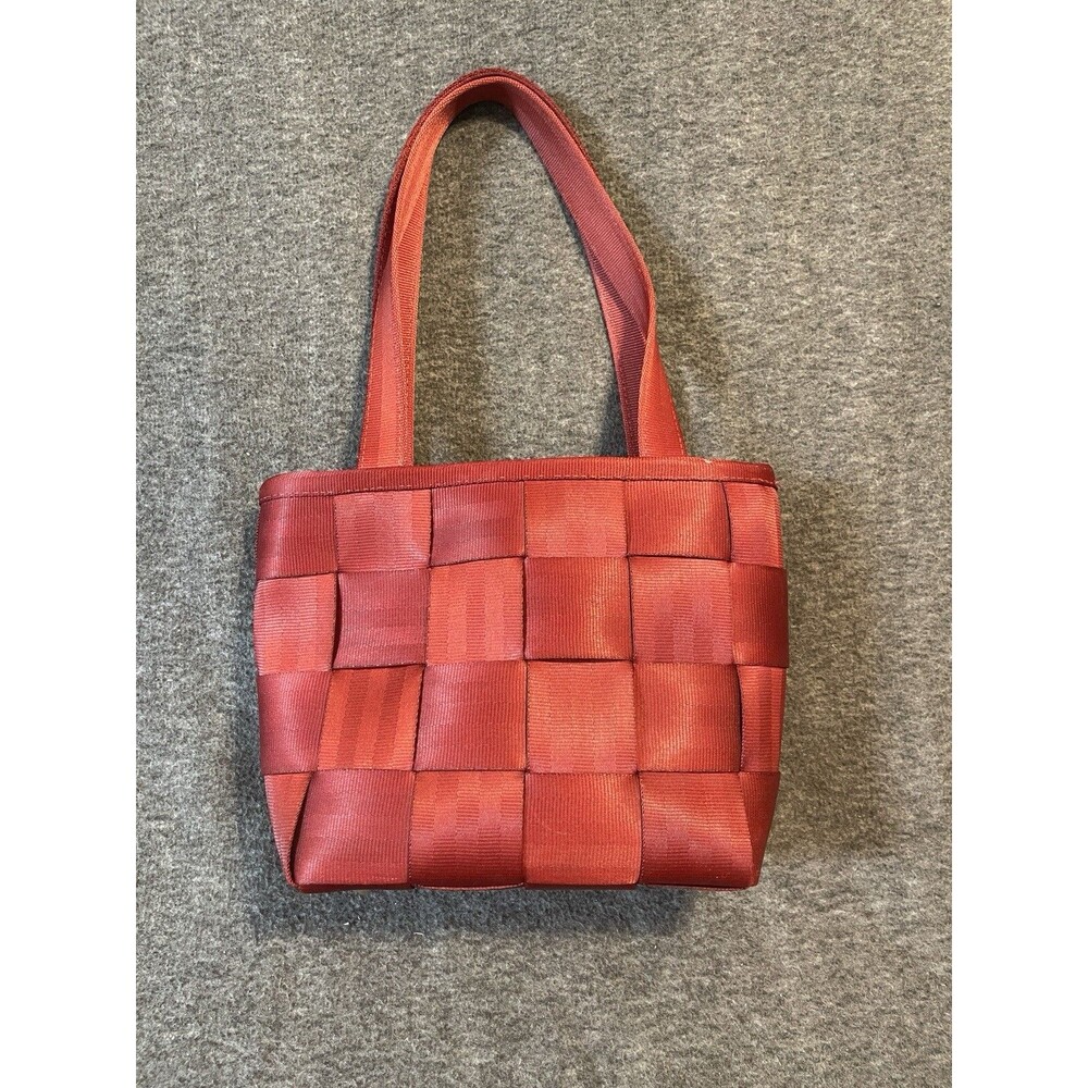 The Original Harvey's Red Seatbelt Tote Purse Bag Snap Close